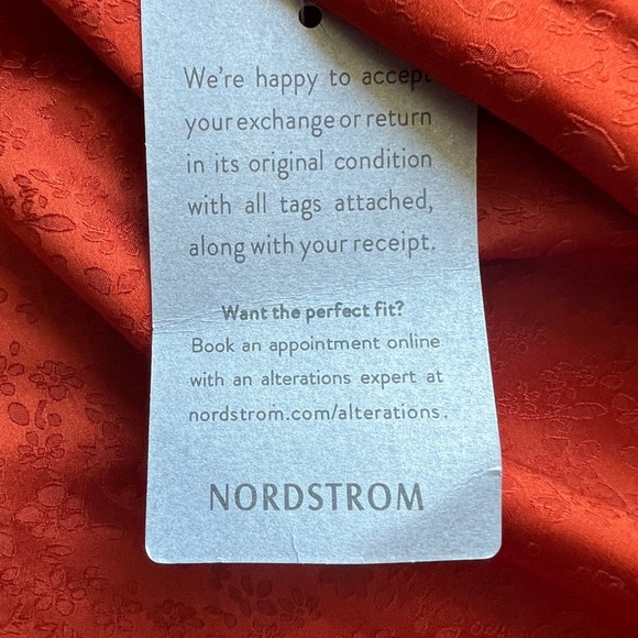 Lush Colorblock Copper Orange & Cream Satin Maxi Slipdtesd Size L NWT - Picture 6 of 6